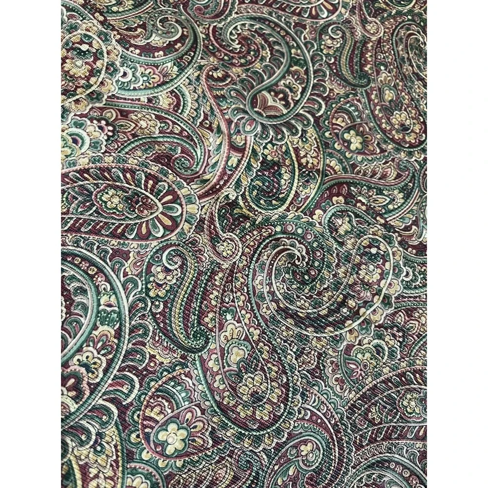 Green Merlot Paisley Standard Pillow‎ Sham Unbranded Maroon Gold